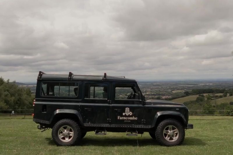 A Land Rover on the Eminence country weekend in the Cotswolds