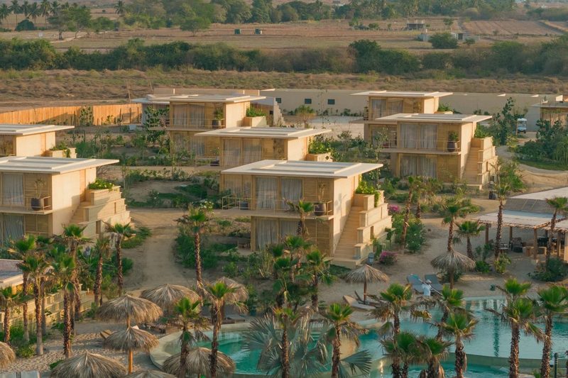 Kymaia Hotel from the air, Puerto Escondido