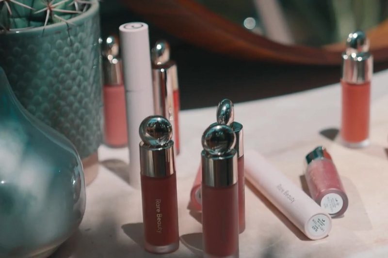 Rare Beauty products from the Eminence film
