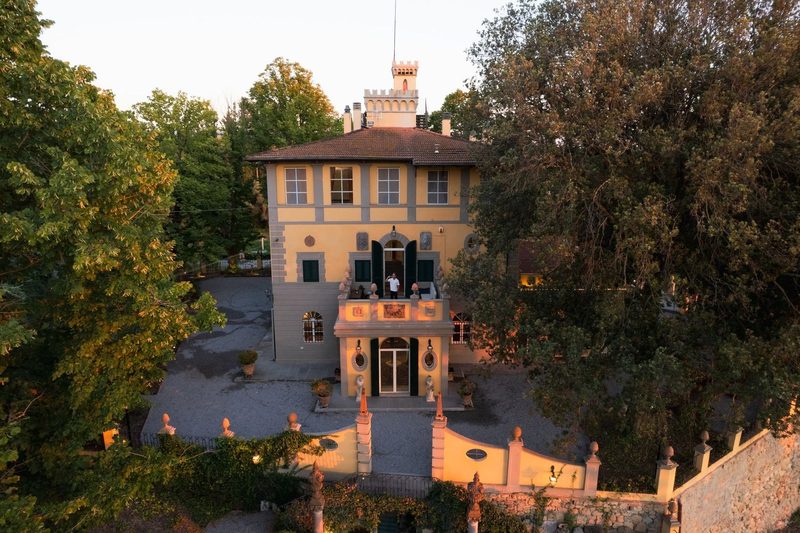 Villa Rey Bugallo in the Tuscan evening light